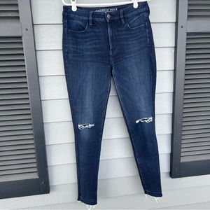 American Eagle Dark Wash Hi-Rise Jegging